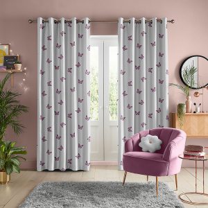 Butterfly Pink Curtain