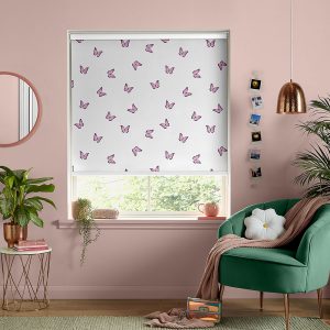 Butterfly Pink Roller Blinds