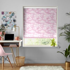 Clouds Pink Roller Blinds