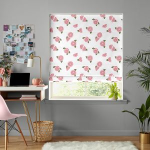 Grapefruit Pink Roman Blind