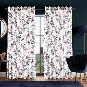 Bamboo White Curtain