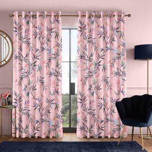 Bamboo Soft Pink Curtain