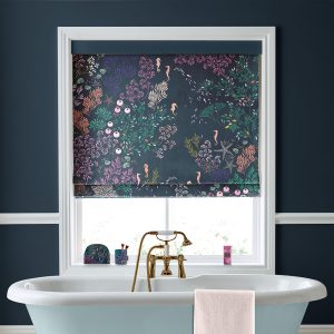 Underwater Midnight Roman Blind