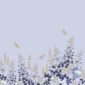 Wisteria Pale Blue Roman Blind