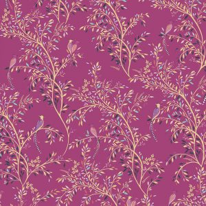 Birds of Paradise  Fuchsia Roman Blind