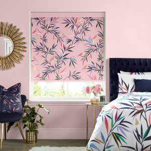 Bamboo Soft Pink Roller Blinds