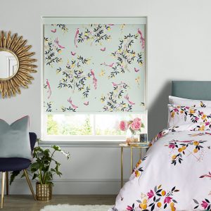 Birds & Trellis Duckegg Roller Blinds