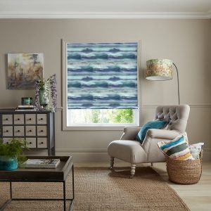 Fjord Cobalt Roman Blind