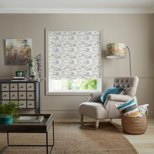 Salinas Lemon Granite Roman Blind