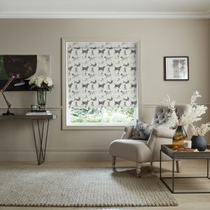 Dashing Dogs Linen Roller Blinds