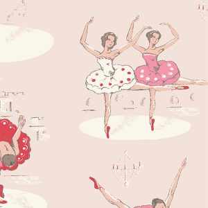 Ballerinas Pink Roman Blind