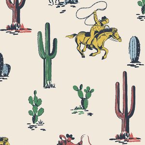 Cowboy Cream Curtain