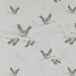 Animalia Embroidered Pale Duck Egg Roman Blind