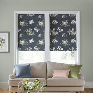 Rosemore Midnight Roman Blind