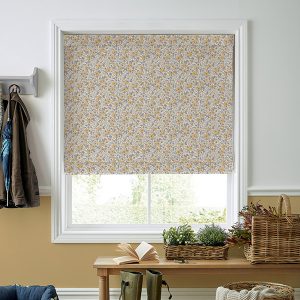 Libby Floral Buttercup Roman Blind