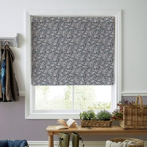 Libby Floral Grape Roman Blind