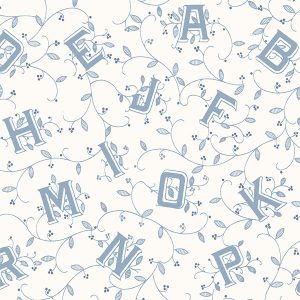 A'hoy Alphabet Blue Roman Blind