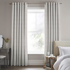 Alphabet Gingham Linen Curtain