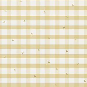 Alphabet Gingham Yellow Roman Blind