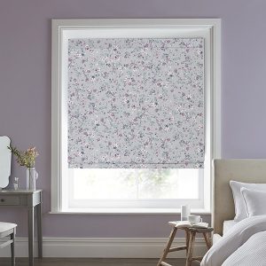 Blossoms Lavender Roman Blind