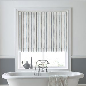 Painterly Stripe River Roman Blind