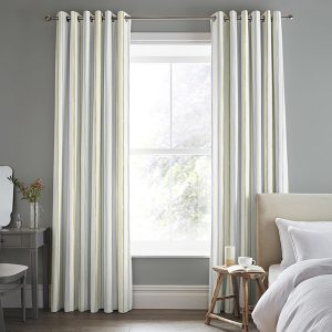 Painterly Stripe Yellow Curtain