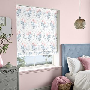 Scarborough Fair Blush Roman Blind