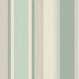 Awning Stripe Smoke Green Curtain