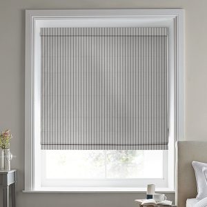 Burnsall Stripe Moonbeam Roman Blind