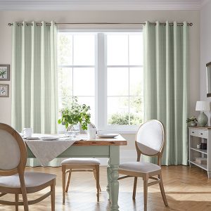 Candy Stripe Bottle Green Curtain