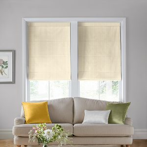 Candy Stripe Dijon Roman Blind