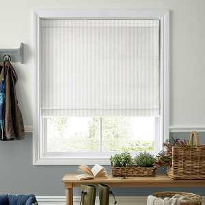 Candy Stripe Steel Roman Blind