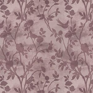 Eglantine Silhouette Woven Mulberry Curtain