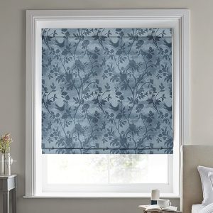 Eglantine Silhouette Woven Seaspray Roman Blind