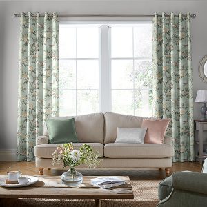 Eglantine Smoke Green Curtain