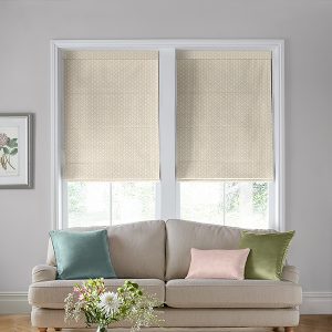 Lady Fern Almond Roman Blind