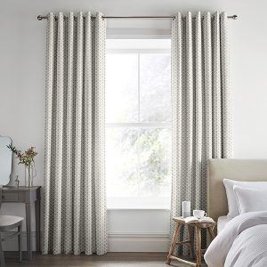 Lady Fern Dark Dove Grey Curtain