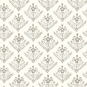 Lady Fern Dark Dove Grey Curtain