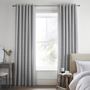 Lady Fern French Navy Curtain