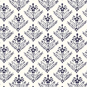 Lady Fern French Navy Roman Blind