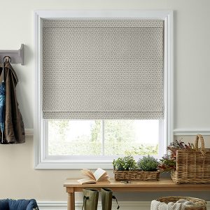 Saron Silver Roman Blind