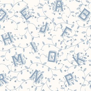 A'hoy Alphabet Blue Roller Blinds