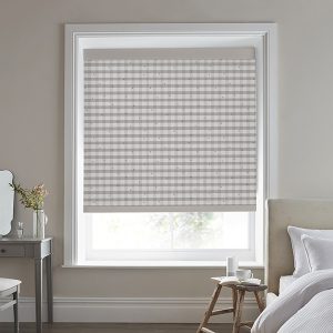 Alphabet Gingham Linen Roller Blinds