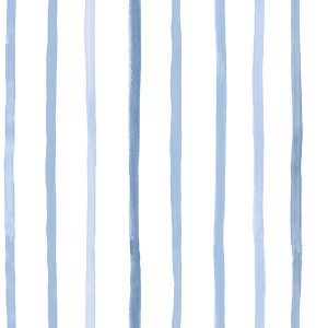 Painterly Stripe Blue Roller Blinds