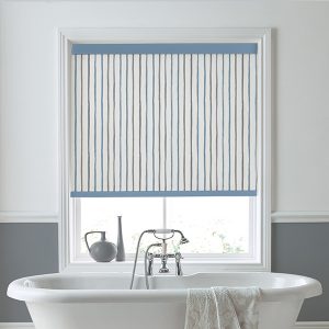 Painterly Stripe River Roller Blinds