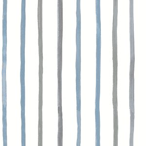 Painterly Stripe River Roller Blinds