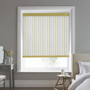 Painterly Stripe Yellow Roller Blinds