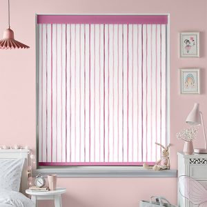 Painterly Stripe Pink Roller Blinds