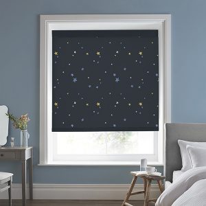 Painterly Stars Midnight Roller Blinds