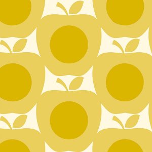 Apples Yellow Roller Blinds